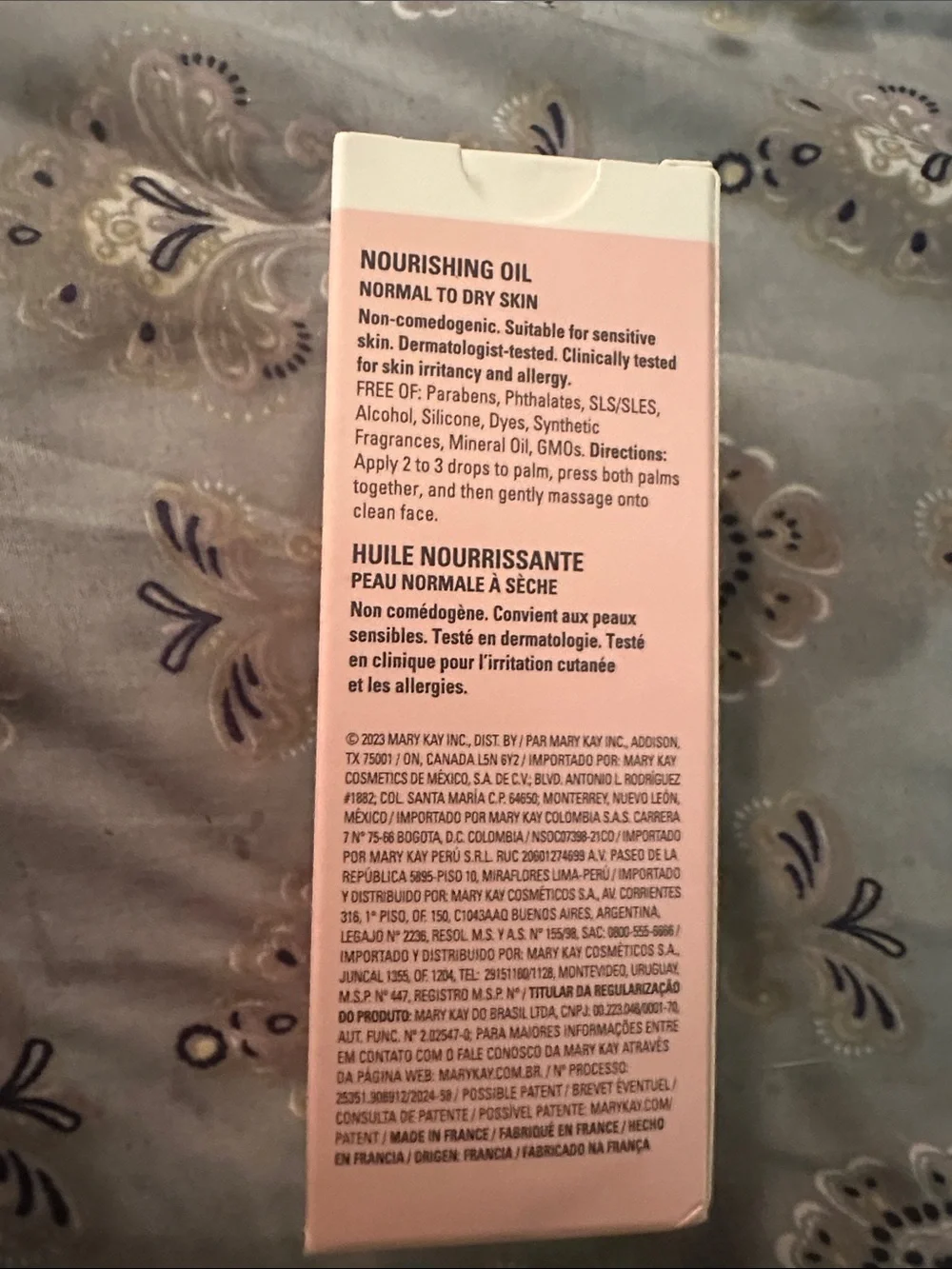Mary Kay Nourishing Oil - Light Pink